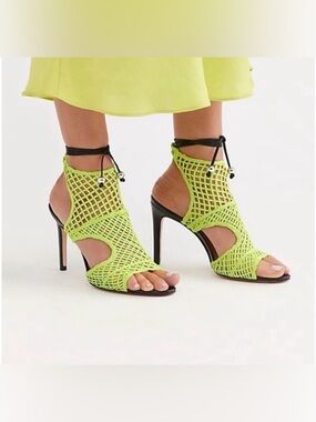 Free People Vicenza Bright Nights Neon Heels